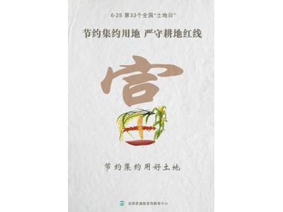 今天，，，，，，，第33个全国“土地日”